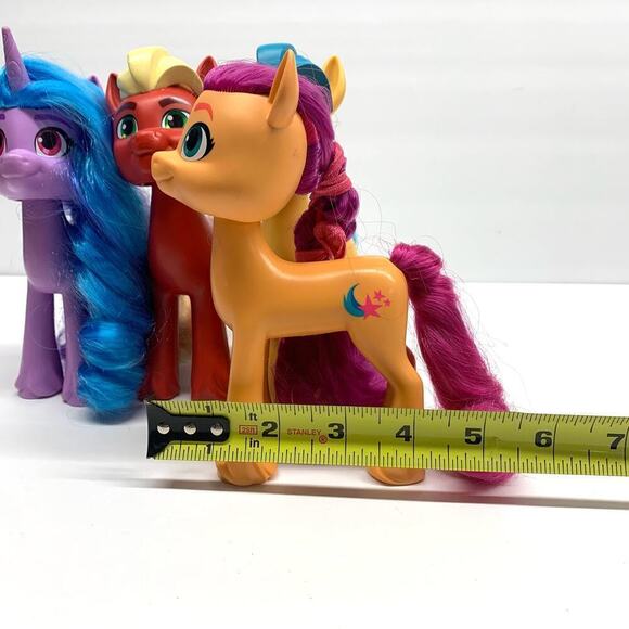 Hasbro My Little Pony 2021 Lot of Four (4) Ponies Brushable Mane 6” Vinyl Dolls - Picture 8 of 11